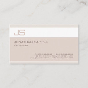 Professionellen Modern Elegant Monogram-mall Visitkort