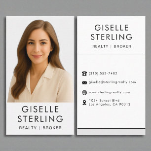 Professionellen Modern Elegant Real Gods Broker Visitkort