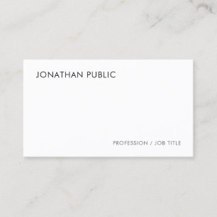 Professionellen Modern Elegant Simple Template Visitkort