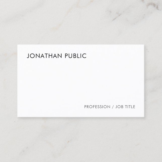 Professionellen Modern Elegant Simple Template Visitkort (Framsida)