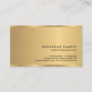 Professionellen Modern enkel Elegant Guld-mall Visitkort