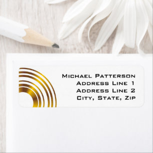 Professionellen Modern Executive Circles Business Returadress Etikett