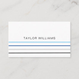 Professionellen Modern minimalistisk Blue Linjer Visitkort