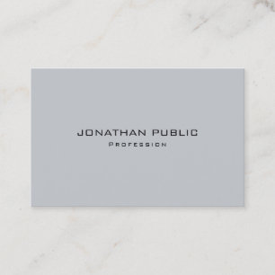 Professionellen Modern Simple Elegant Grått Templa Visitkort
