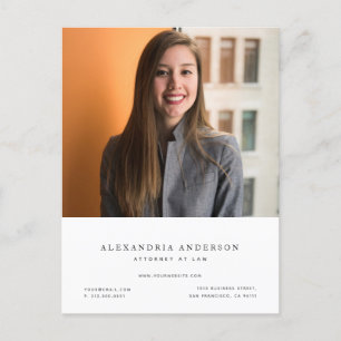 Professionellen Photo Business med minimalistisk a Vykort