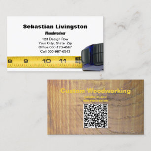 Professionellen QR-kod för mätning av bandträdsarb Visitkort