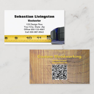 Professionellen QR-kod för mätning av bandträdsarb Visitkort