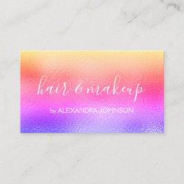 Professionellen Rainbow Pastel Foil Visitkort