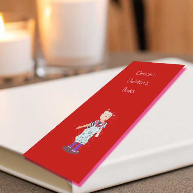 Professionellen Red för författarbild Mini Visitkort (Skapare uppladdad)