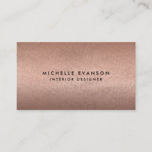 Professionellen Ro Guld ser minimalistisk ut i kop Visitkort