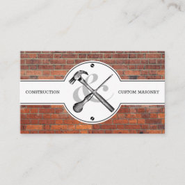 Professionellen Rustic Brick Construction Masonry Visitkort