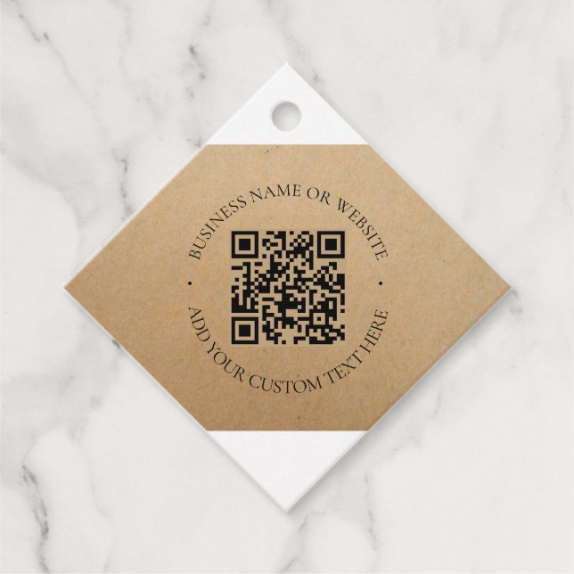 Professionellen Rustic Kraft Modern Snyggt Gåvor Etiketter (Framsida)