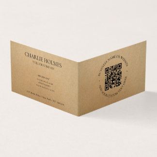 Professionellen Rustic Kraft Modern Snyggt Kort