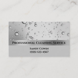 Professionellen Silver Bubbles Städning Services Visitkort
