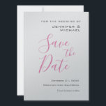 Professionellen silver i Bröllop minimalistisk mod Spara Datumet<br><div class="desc">Du kan enkelt byta typsnitt och färg. Du kan också lägga till logotypen och bakgrundsbilden som du vill.</div>