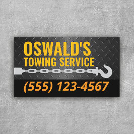 Professionellen Tow Krok Black Metall Visitkort