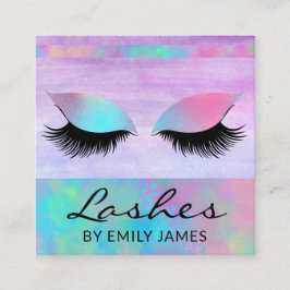 Professionellen trendig Modern Iridescent Chic Las Fyrkantigt Visitkort