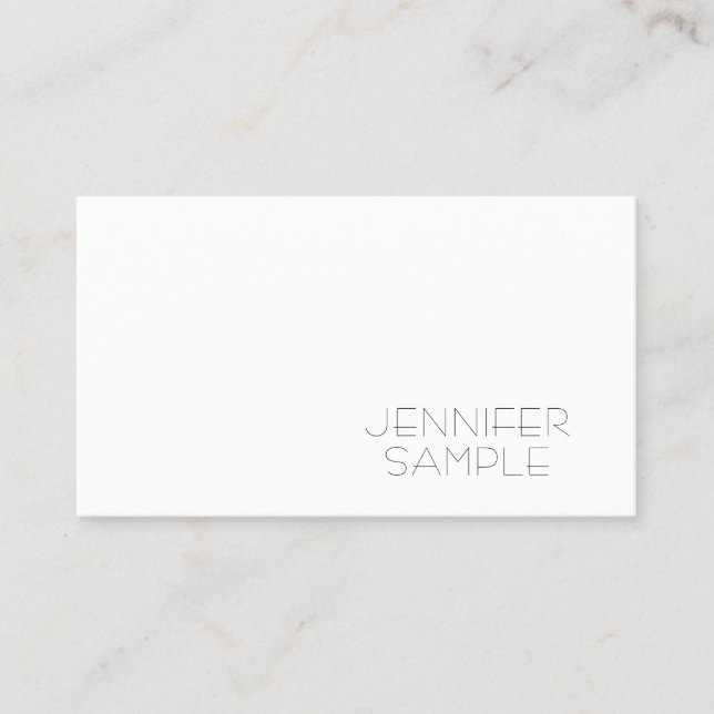 Professionellen trendig Modern Simple Elegant Temp Visitkort (Framsida)