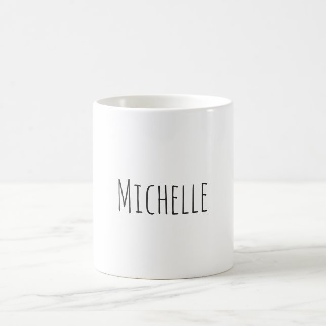 Professionellen Unik klassiskt enkelt ditt namn Kaffemugg (Center)