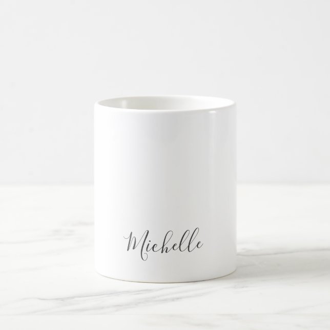 Professionellen Unik klassiskt enkelt ditt namn Kaffemugg (Center)