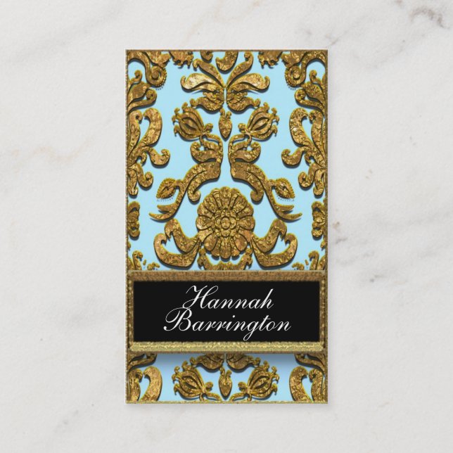 Professionellen Vaudreante Flutter Damask Visitkort (Framsida)