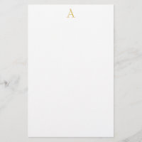 Professionellen White Guld Färg Monogram