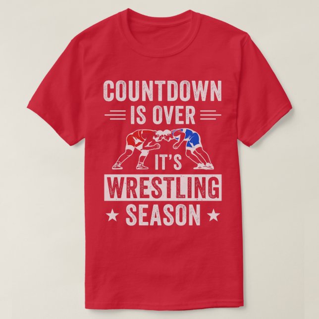 Professionellen Wrestling Fläkt Funny Wrestling Co T Shirt (Design framsida)