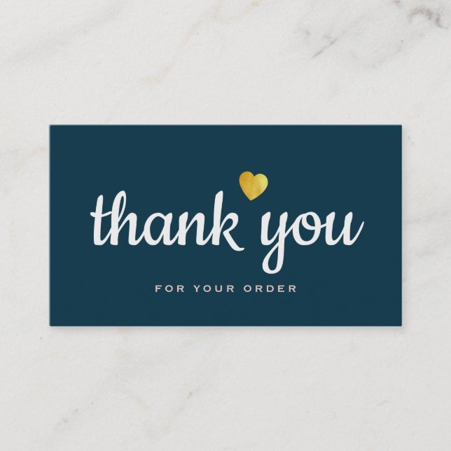 professionellens blå tack affärskortet visitkort (Framsida)