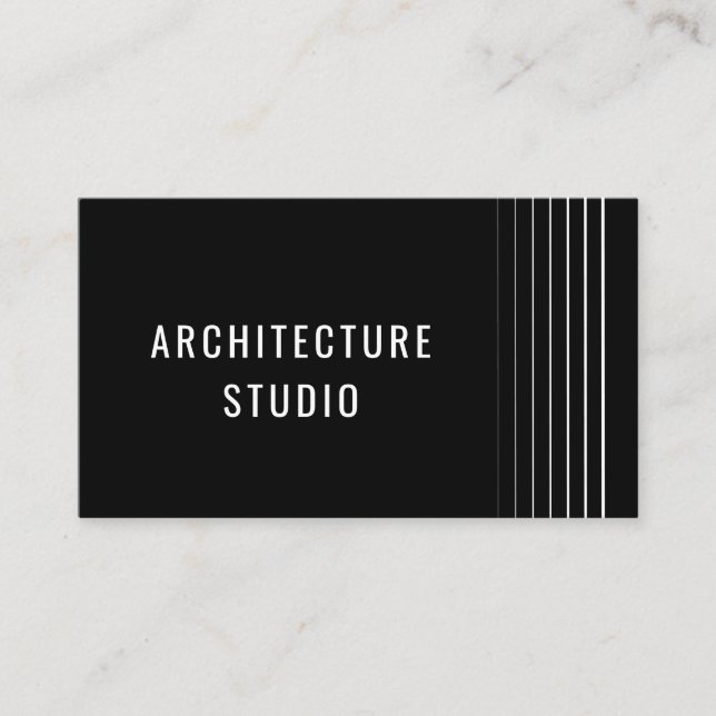 Professionellens elegant arkitekturdesigner modern visitkort (Framsida)