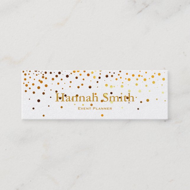 Professionellens elegant: den moderna lyxen guld g mini visitkort (Framsida)