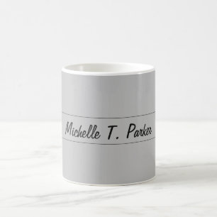 Professionellens elegant enkel minimal kalligrafi kaffemugg
