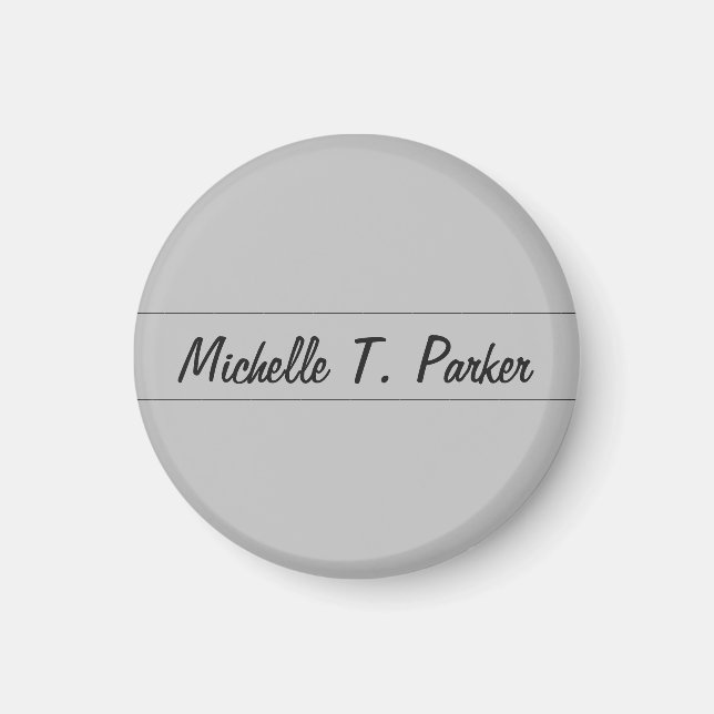 Professionellens elegant enkel minimal kalligrafi magnet (Framsidan)