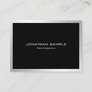 Professionellens Elegant Enkel vanlig modern Silve Visitkort