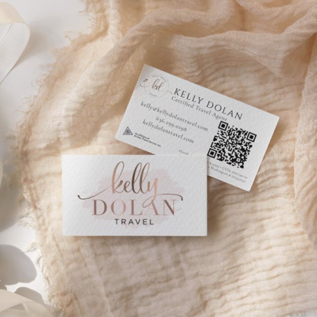 Professionellens Elegant Logotyp QR-kod Visitkort (Skapare uppladdad)