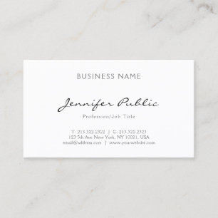 Professionellens Elegant - minimalistisk enkel enk Visitkort