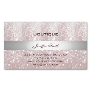 Professionellens elegant, modern chic glitter magnetiska visitkort