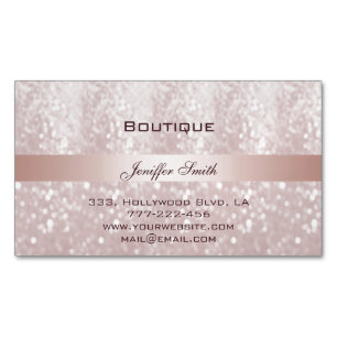 Professionellens elegant, modern chic glitter visitkortmagnet