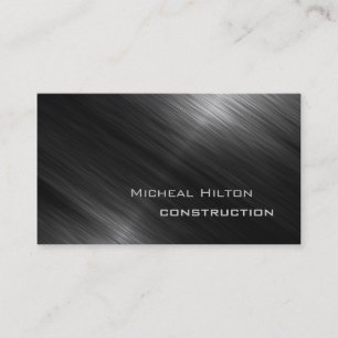 Professionellens elegant, modern lyxblankt metall visitkort