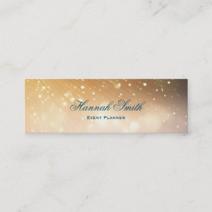 Professionellens elegant: modern lyxolja glitter mini visitkort