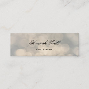 Professionellens elegant: modern lyxolja glitter mini visitkort