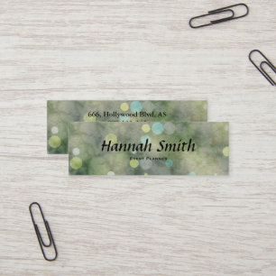 Professionellens elegant: modern lyxolja glitter mini visitkort