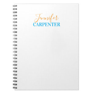 Professionellens elegant modern minimalistisk vanl anteckningsbok