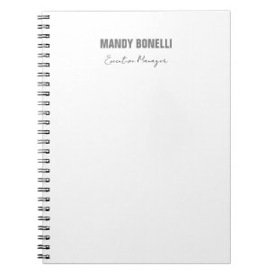 Professionellens elegant, moderna minimalister til anteckningsbok