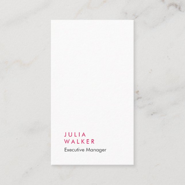 Professionellens elegant - modernt grått, vitt, en visitkort (Framsida)