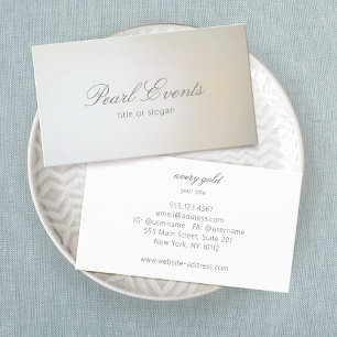 Professionellens Elegant Pearl Inspired Gradient Visitkort