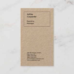 Professionellens elegant - ren minimalistisk moder visitkort