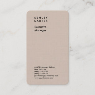 Professionellens elegant - ren minimalistisk moder visitkort
