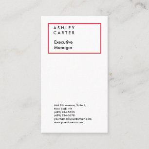 Professionellens elegant - ren minimalistisk moder visitkort