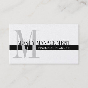 Professionellens finansieringsplan Silver Black Visitkort