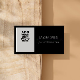 Professionellens fotosvart visitkort